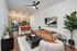 Living room at AMLI Flatiron