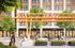 Rendering of outdoor retail plaza