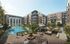 Treehouse pool courtyard