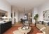 Apartment living rooms & kitchens with beverage centers or desks