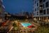 Swimming pool and cabana seating