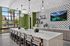 Clubhouse kitchen with table seating