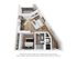Modern 3D floor plan showcasing a cozy 1-bedroom apartment with a spacious living area, stylish kitchen, and a private balcony.