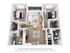 Charming 3D floor plan showcasing a modern 2-bedroom, 2-bath apartment with open-concept living and dining area, sleek kitchen, and private balcony.