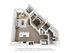 Contemporary 3D floor plan featuring 1 bedroom, modern kitchen, chic living area, and spacious bathroom layout.