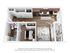 Chic 3D floor plan showcasing a modern 1-bedroom apartment with a sleek kitchen, cozy living area, full bathroom, and private balcony. Ideal for stylish urban living.