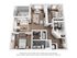 Chic 3D floor plan featuring 2 bedrooms, modern kitchen with breakfast bar, and cozy living area opening to a private balcony.
