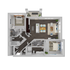 Integra Myst - Two-Bedroom Floorplan