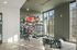 Furnished fitness center with tire flip and free weights
