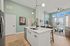 Furnished Kitchen overlooking living room
