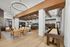 Furnished clubroom with shuffleboard table