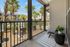 Balcony with chairs and table