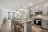 furnished kitchen area in apartment