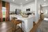 Furnished kitchen with large island