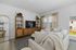 Furnished living room with couch and table