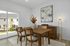 Furnished dining room with table and chairs
