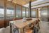 Furnished clubroom with tables and chairs