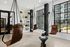 Furnished clubroom with swinging chairs