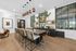 Furnished clubroom with tables and chairs