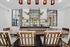 Furnished clubroom with tables and chairs