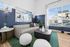 Furnished living room with couch and table