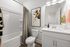 Guest bathroom with large shower/tub combo