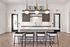 Clubroom kitchen with large island
