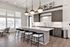 Clubroom kitchen with large island