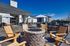 Outdoor fire pit with chairs