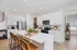 Kitchen with white cabinets and stainless steel appliances