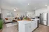 Kitchen with white cabinets and stainless steel appliances
