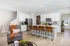 Kitchen with white cabinets and stainless steel appliances