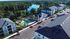 Luxurious apartment community with picturesque lakeside views, refreshing pool, lush greenery, and modern architecture.