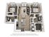 2D floor plan with 2 bedrooms, open living area, modern kitchen, and two bathrooms.