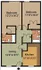 Charming 2D floor plan featuring 2 spacious bedrooms, a living room, and a well-designed kitchen.