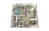 Modern 3D floor plan showcasing a spacious apartment with a cozy bedroom, open-concept living and dining area, and a well-equipped kitchen.